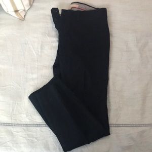 Navy banana republic ankle length work slacks